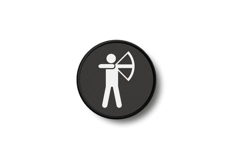 Patch badge print iron on glue archery Carousel 1