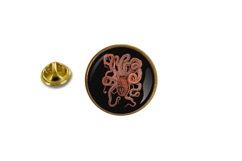 pins pin's badge metal lapel hat button octopus Carousel 1