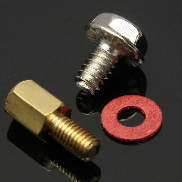 10x 6.5mm M3 Brass Standoff PC Case Motherboard Riser Screws Washers Carousel 2