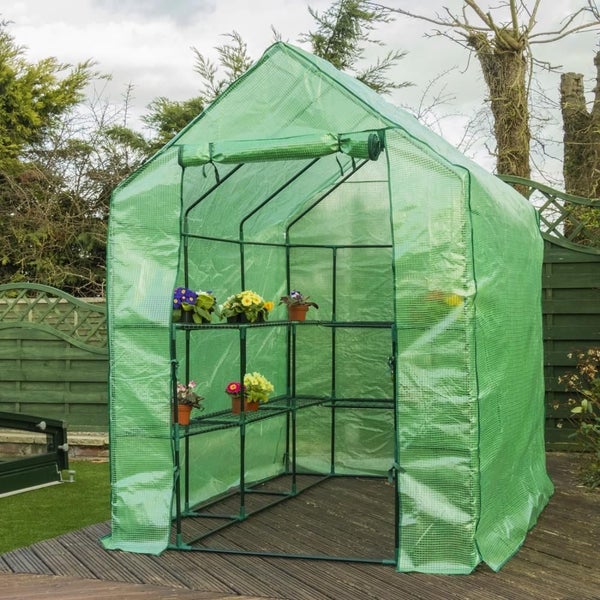 New Walk-in Greenhouse With Shelves Carousel 1