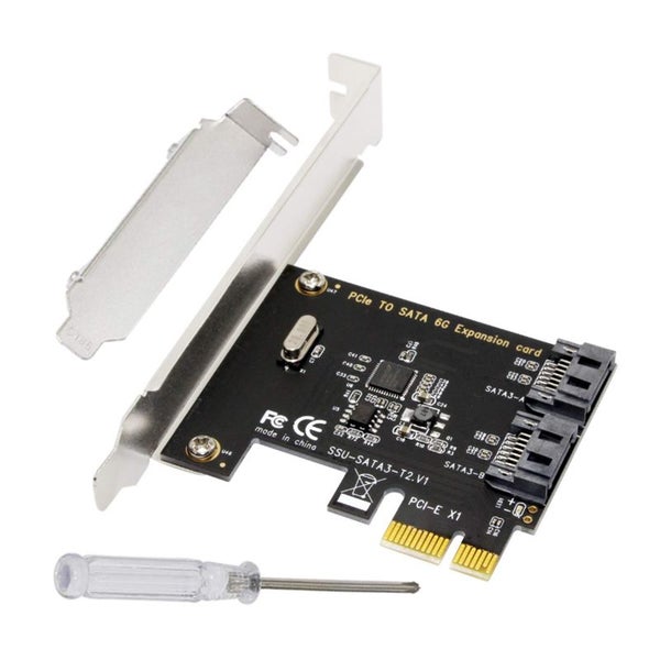 SSU SATA3 - T2 PCI -E To Sata 3.0 Expansion Card 6Gbps With Two SATA Interfaces Carousel 2