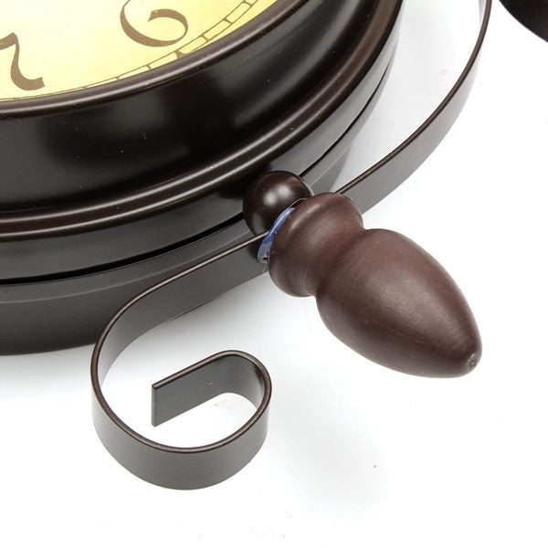 Rotating Double Side Wall Clock Garden Indoor & Outdoor Station Wall Mounted Wit Carousel 6
