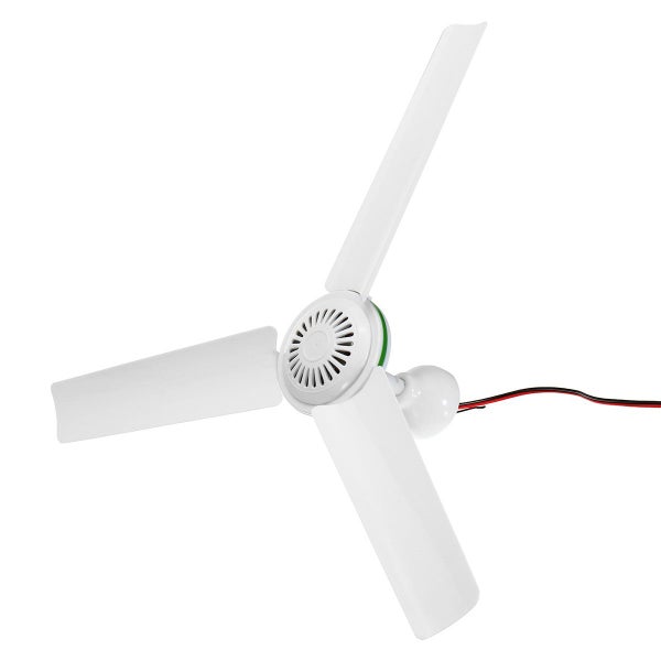 DC 24V Solar Power Ceiling Fan Portable Solar Fan with Switch 3 Blade Caravan Carousel 1