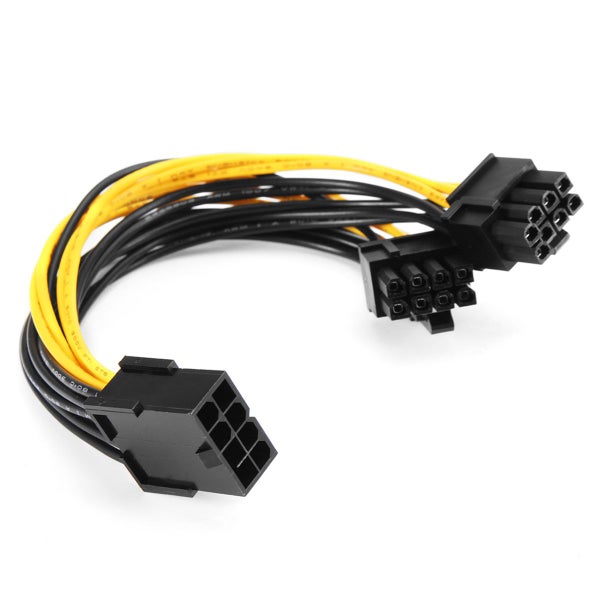 5pcs PCI-E 8-pin to 2x 6+2-pin Power Splitter Cable PCIE PCI Express Splitter Ri Carousel 2