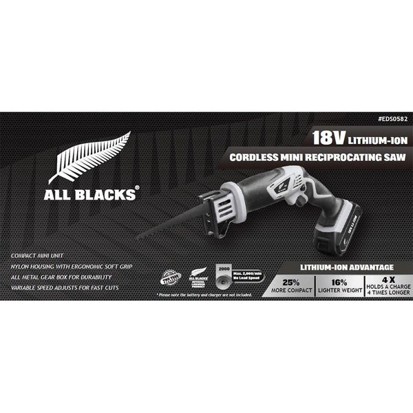 ALL BLACKS 18V Lithium-Ion Cordless Mini Reciprocating Saw (Skin Only) Carousel 2