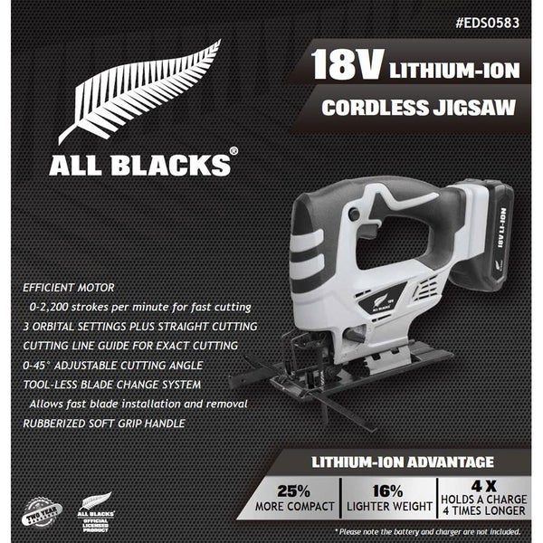 ALL BLACKS 18V Lithium-Ion Cordless Orbital Jigsaw (Skin Only) Carousel 2