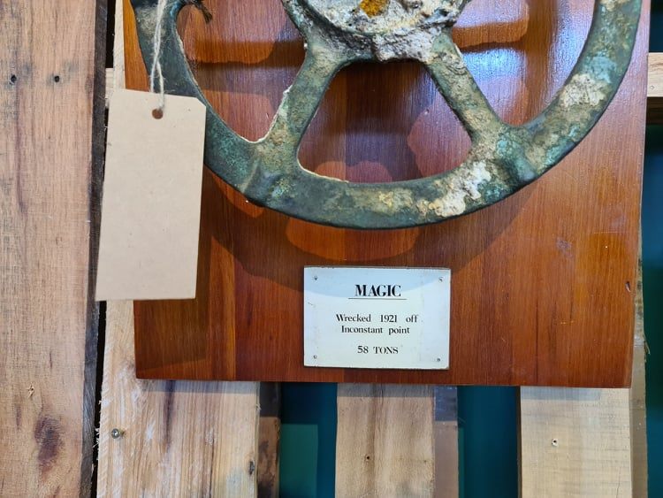NEW LOW PRICE Salvaged Ship’s wheel from the “MAGIC” Carousel 8