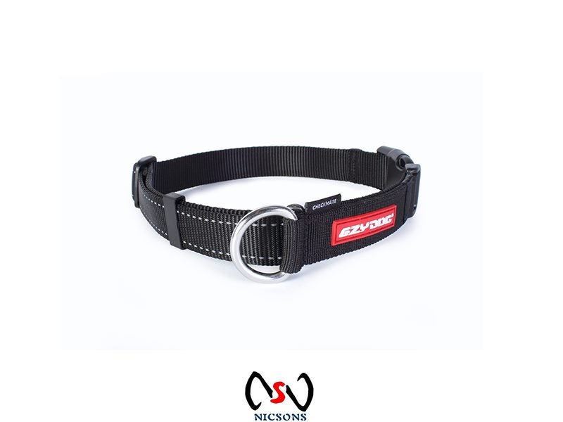 EZYDOG Checkmate Dog Collar Small Black Carousel 1