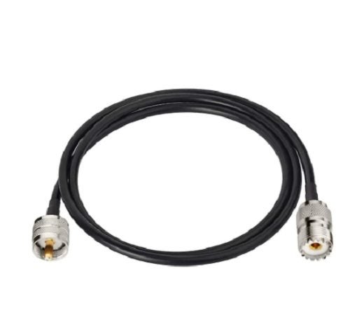 TECHOMAN Antenna Patch Cable with PL259 Plug to SO239 - 1 Metre Cable. Carousel 1