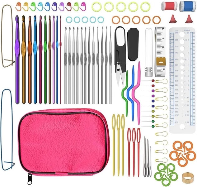 Kit Of Needles And Accessories For Knitting To Crochet 100 Pieces Carousel 2