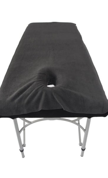 Table Drape with insert for Massage Table, includes face hole cushion & Velcro Carousel 1