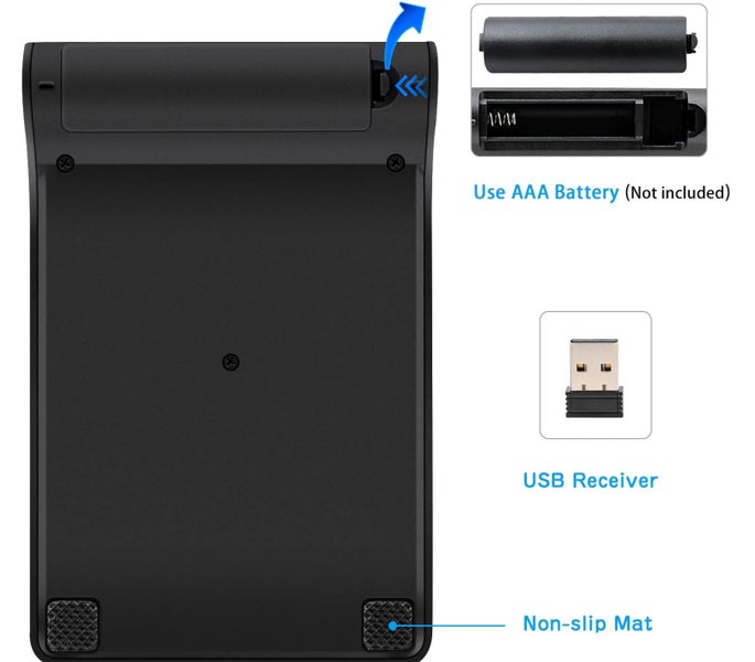 Wireless USB 18 Key Numeric Keypad + Mouse - Portable, Cordless Carousel 4