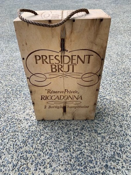 Champagne Wooden Bottle Box Carousel 2