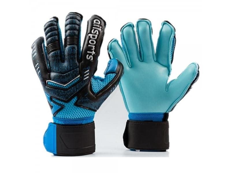 Kids Men Soccer Goalkeeper Gloves 5 Finger Thicken Latex Save Protection Carousel 1