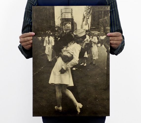 vintage style poster - V-J Day in Times Square Carousel 1