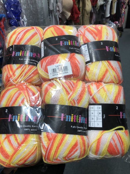 *6 ball* acrylic multi-color Knitting yarn/8Ply/5533-028 Carousel 1