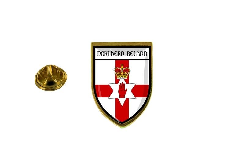 pins pin's flag national badge backpack hat shield world northern ireland Carousel 1