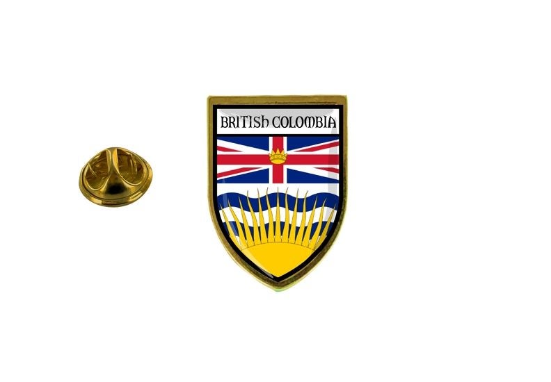 pins pin's flag national badge backpack shield canada british columbia Carousel 1