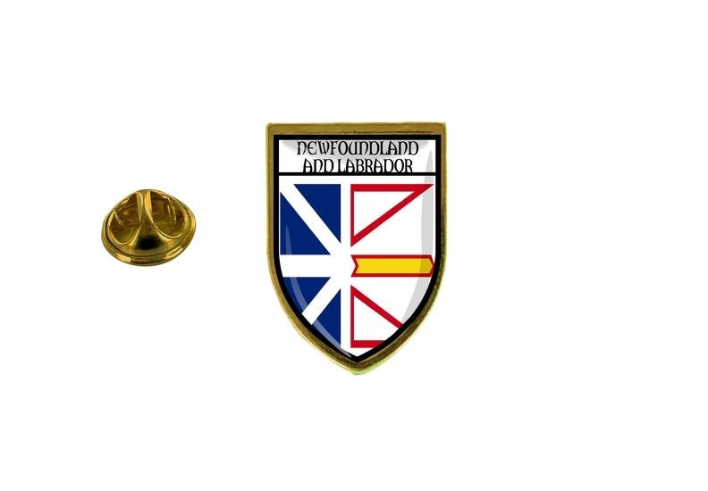 pins pin's flag national badge shield canada newfoundland and labrador Carousel 1