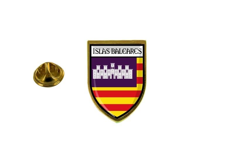 pins pin's flag national badge backpack hat shield world balearic islands Carousel 1