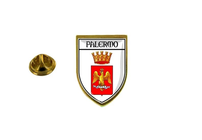 pins pin's flag national badge backpack hat shield palermo italia Carousel 1