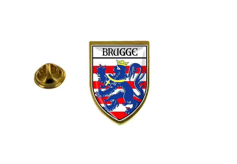 pins pin's flag national badge backpack hat shield belgium bruges Carousel 1