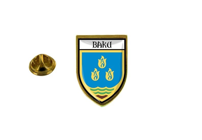 pins pin's flag national badge backpack hat shield azerbaijan baku Carousel 1