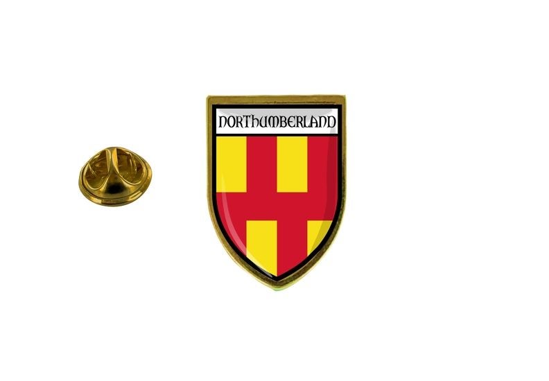 pins pin's flag national badge backpack hat shield northumberland Carousel 1