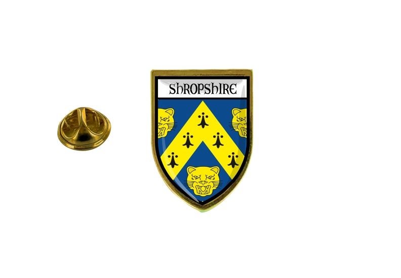 pins pin's flag national badge backpack hat shield shropshire Carousel 1