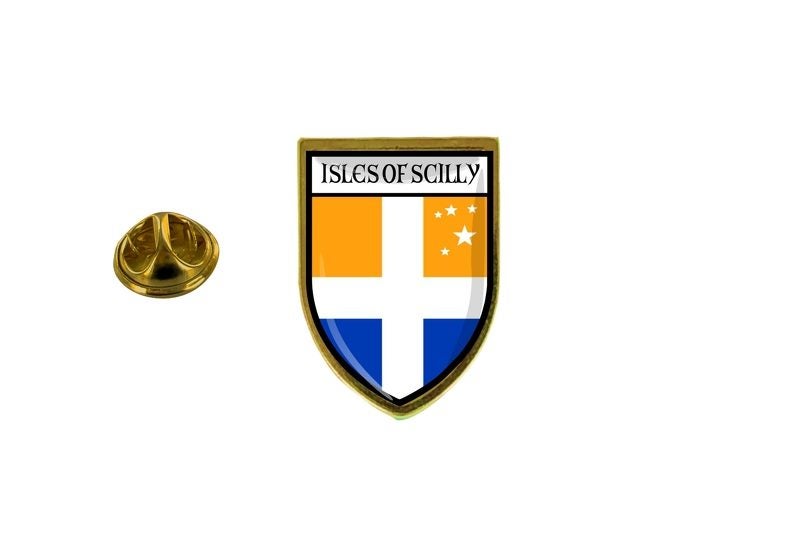 pins pin's flag national badge backpack hat shield isle of scilly Carousel 1