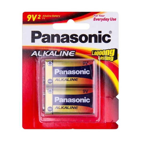 PANASONIC 9V BATTERY ALKALINE (2PK) Carousel 1