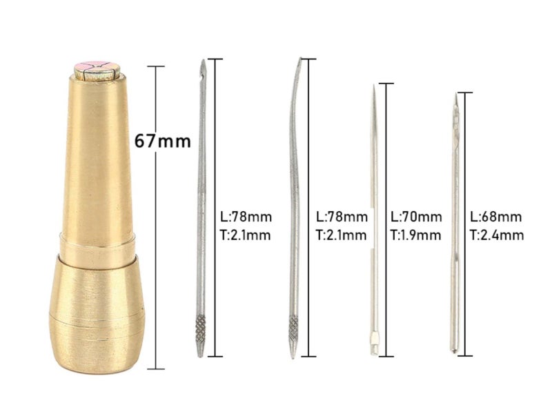 Canvas Leather Sewing Awl, Stitcher Kit for Shoes Tent Repair Leather Craft Carousel 1
