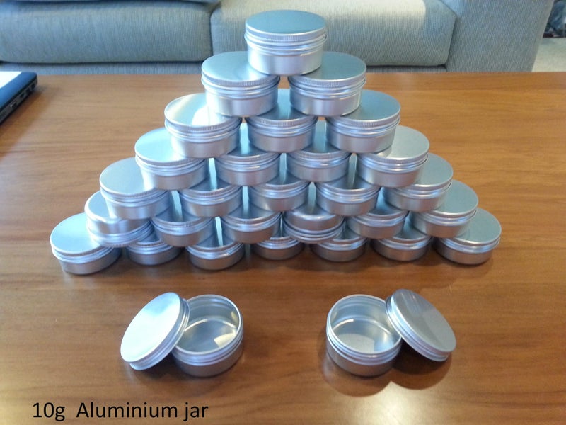 10g 15g 20g 30g 50g 100g 150g Aluminium tin jar 1 pc Carousel 1