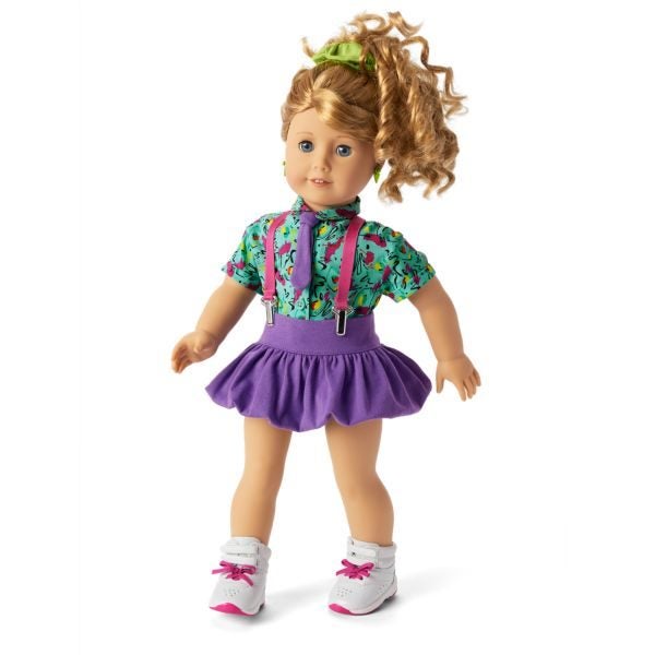 American Girl 18" Doll "COURTNEY'S SKIRT & SUSPENDERS" Courtney Moore collection Carousel 2