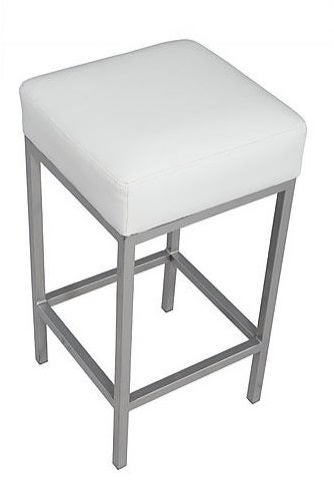 New PU Leather Bar Stool Kitchen Chair - White Free Postage NZ Wide Carousel 1
