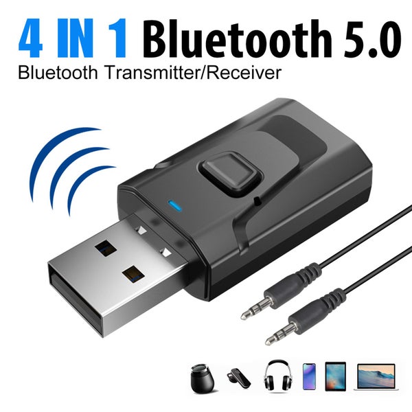 USB Bluetooth Audio Transmitter Receiver Adapter For TV PC Car Carousel 1