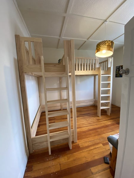 Double Loft bed, 100% NZ pine, made in NZ Carousel 2