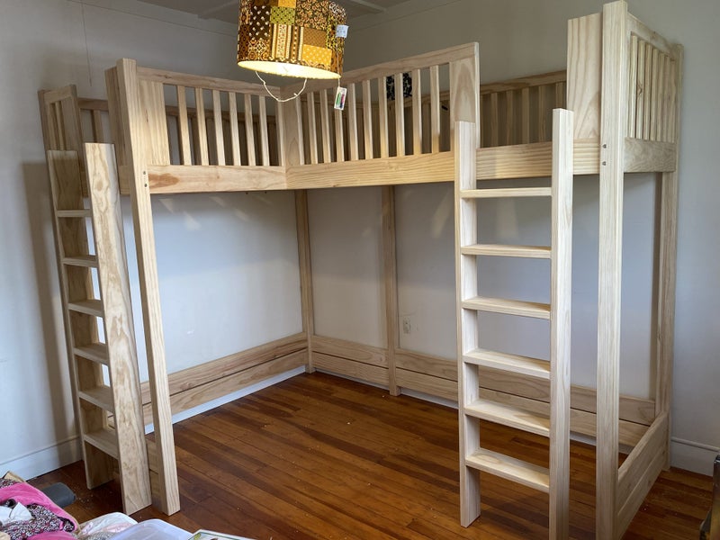 Double Loft bed, 100% NZ pine, made in NZ Carousel 1