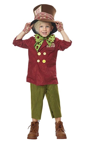 MAD HATTER ALICE IN WONDERLAND BOYS CHILD TODDLER BOOK WEEK HALLOWEEN COSTUME Carousel 1