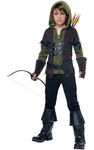 MEDIEVAL ROBIN HOOD CHILD BOYS FANCY DRESS BOOK WEEK HALLOWEEN COSTUME Carousel 1