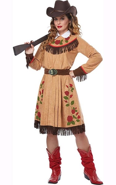 WILD WEST COWGIRL ANNIE OAKLEY ADULT WOMENS COWBOY WESTERN COSTUME Carousel 1