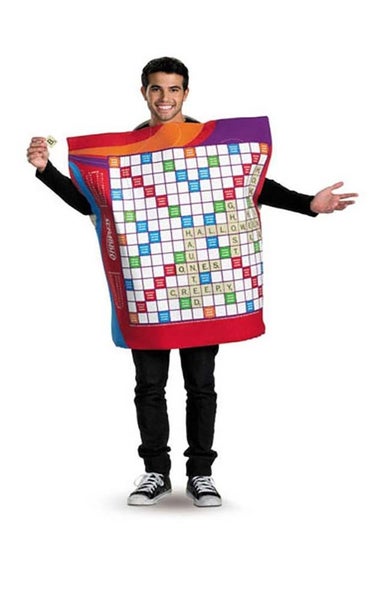 LICENSED ADULT MENS FUN UNIQUE SCRABBLE BOARD GAME FANCY DRESS HALLOWEEN COSTUME Carousel 1