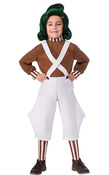 LICENSED OOMPA LOOMPA WILLY WONKA AND CHOCOLATE FACTORY CHILD BOOK WEEK COSTUME Carousel 1