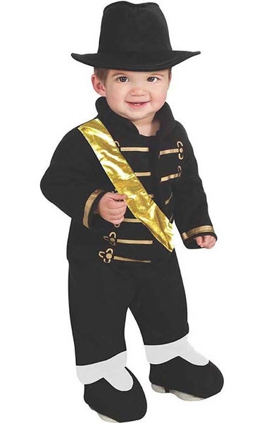LICENSED ROMPER INFANT MICHAEL JACKSON FANCY DRESS HALLOWEEN COSTUME Carousel 1