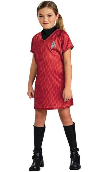 LICENSED UHURA CHILD STAR TREK FANCY DRESS HALLOWEEN COSTUME Carousel 1