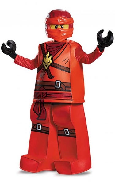 LICENSED PRESTIGE KAI NINJAGO LEGO CHILD BOYS HALLOWEEN BOOK WEEK COSTUME Carousel 1