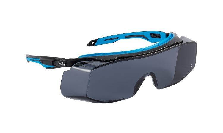 Bolle Tryon OTG Safety Glasses Smoke Lens (Over Top of Glasses) Carousel 1