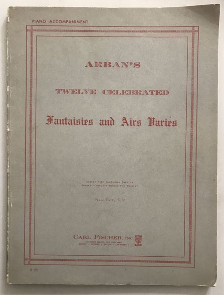 Arban's Twelve Celebrated Fantaisies and Air Hairies Piano Accompaniment Carousel 1
