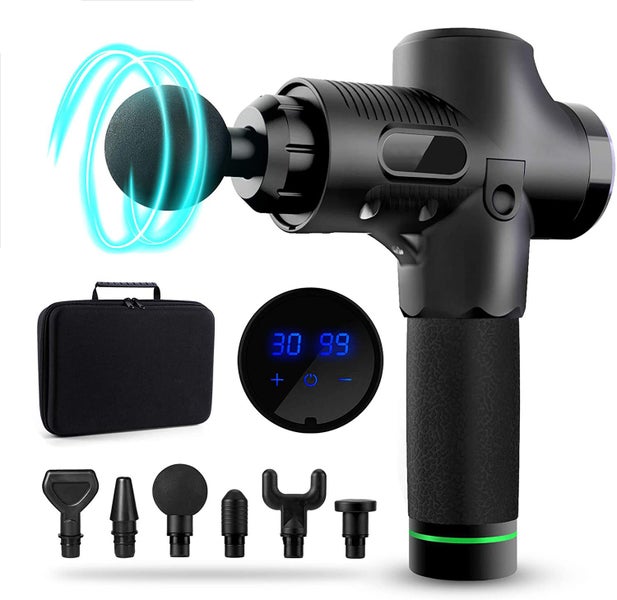 Mini Fascia Gun Portable Mini Muscle Massage Gun Handheld Electric Deep Tissue Carousel 1