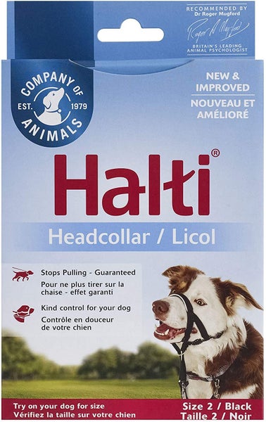 HALTI HEADCOLLAR - STOPS DOGS PULLING SIZE 2 BLACK Carousel 1